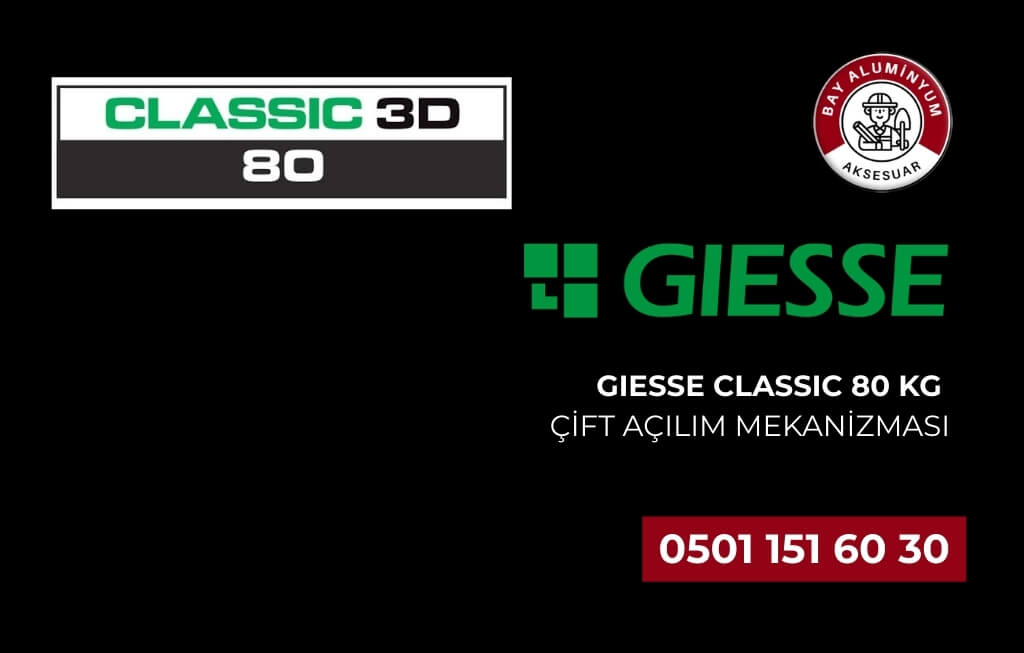 GIESSE Classic 80 Kg Çift Açılım Mekanizması