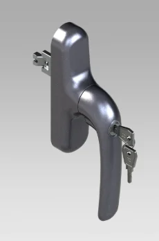 Anahtarla kilitlenebilir Giesse Prima pencere kolu, ekstra güvenlik sağlayan mekanizmalı tasarım.