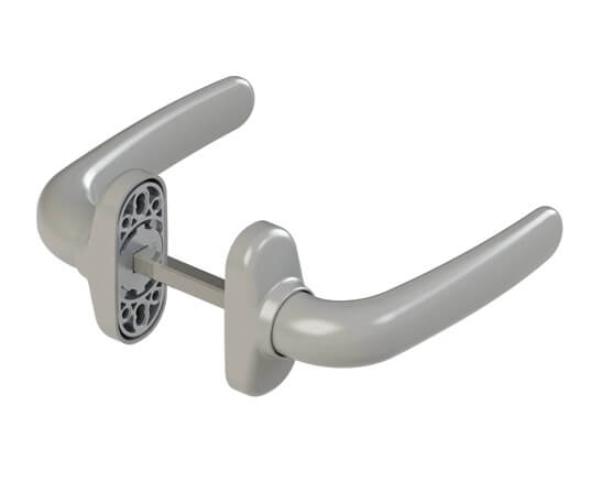 Giesse Prima kapı kolu 02792 — dayanıklı alüminyum kapı aksesuarı, modern tasarım kapı kolu modeli.