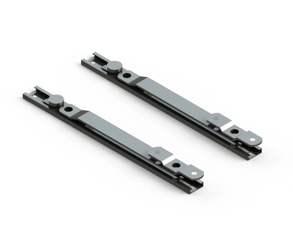 Alüminyum Cephe Aksesuarı 8 Giesse tek noktadan limitleme makası, alüminyum pencere açılım mesafesini sınırlayan bağlantı aparatı.